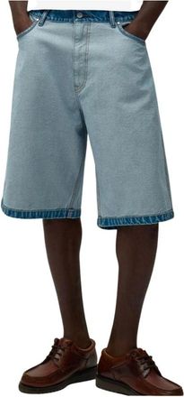 Arte Print Shorts - Heren - Denim shorts - Blauw - W36 - Katoen - Korte Broeken