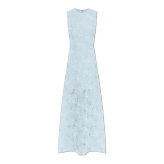 Rotate ROTATE Birger Christensen, Maxi Dresses, female, Blue, Size: XS Floral Motif Dress