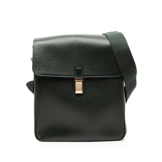 Louis Vuitton Pre-owned Womens Taiga Yaranga - Dark Green Leather - One Size