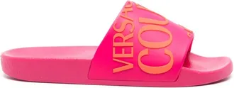 Versace Jeans Couture Fondo Shelly slides - women - Rubber/Rubber/Rubber - 35 - Pink