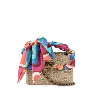 Kurt Geiger Womens Mini Brixton Scarf Bag - Gold - One Size