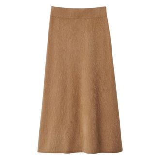 Lisa Yang Midi Skirts, female, Beige, Size: XS Dolly Skirt