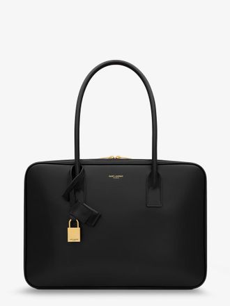 Saint Laurent Borsa a mano Sac de Jour in Box in pelle con dettaglio lucchetto in metallo - SAINT LAURENT - gender_Woman