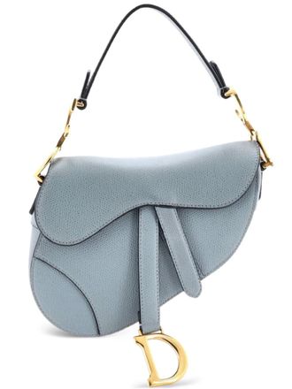 Dior Saddle Handbag Leather Mini shoulder bag - Blu