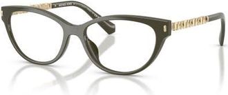 Michael Kors 54mm Cat Eye optical glasses in Green at Nordstrom
