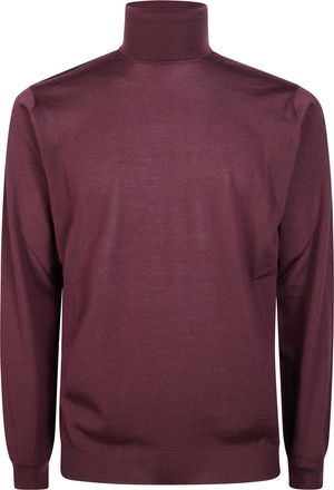 FILIPPO DE LAURENTIIS Burgundy Memoris Long-Sleeve Turtleneck Sweater