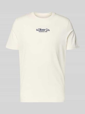 s.Oliver Red Label Regular Fit T-Shirt aus reiner Baumwolle in Weiss, Gr&ouml;&szlig;e XXXL