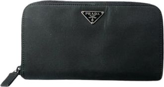 Prada Pre-owned Vintage Portemonnee - Klassieke Elegantie - Dames - Vintage Accessoires - Zwart - ONE Size - Nylon - Vintage