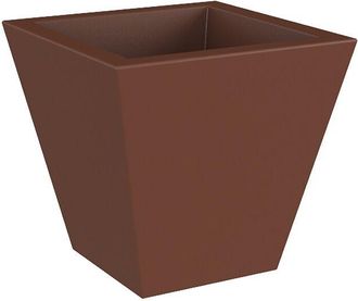 OEM Clavel 40 Macetero Cuadrado De Interior Y Exterior Para Plantas Y Flores Muy Resistente Al Paso Del Tiempo. Hecho De Polietileno En Espa&ntilde;a - Bronce