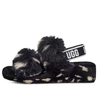 UGG (WMNS) UGG OH Yeah Spots Sandals Black 1118165-BLK