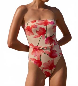 Hutch Vivi One Piece In Ivory/red X Ray Floral