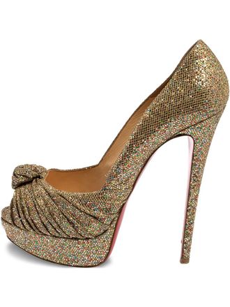 Christian Louboutin 145 mm Jenny pumps - Goud