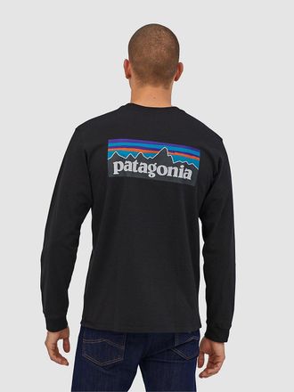 Patagonia P-6 Logo Responsibili Longsleeve schwarz