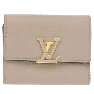 Louis Vuitton Pre-owned Wallets, female, Beige, Size: ONE SIZE Pre-owned Vintage Tri-fold Wallet
