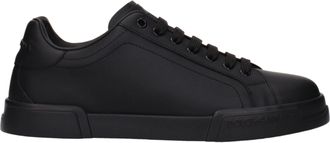 Dolce & Gabbana Dolce & Gabbana Portofino Uomo Zapatillas Cuero Negro