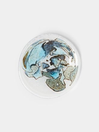 Stories of Italy Hand-Blown Murano Glass Salad / Dessert Plates - 8in/21cm (Set of 2)