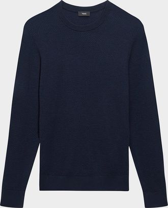 Theory Mens Maden Textured Wool Sweater