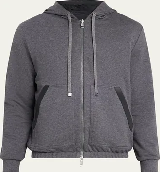 Moncler Mens Reversible Fleece Zip Hoodie