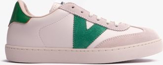 Victoria BERLIN FAUX LEATHER & SPLIT Womens Trainers Verde - Green - Size UK 3