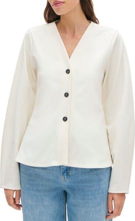 Aligne Azalea Ponte Peplum Top in White at Nordstrom, Size 12