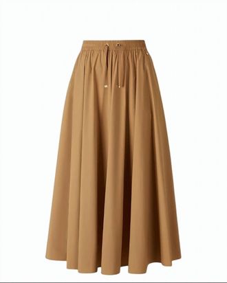 Herno Midi Nylon Drawstring Pocket Skirt