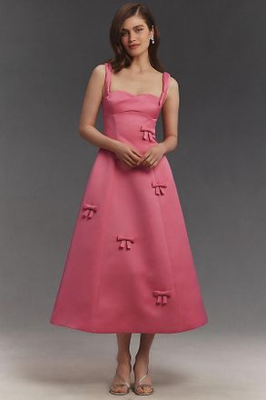 LEO LIN Beatrice Bow Maxi Dress
