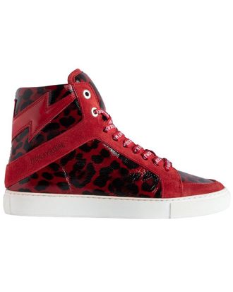 Zadig&Voltaire High Flash Shiny Leather Sneaker