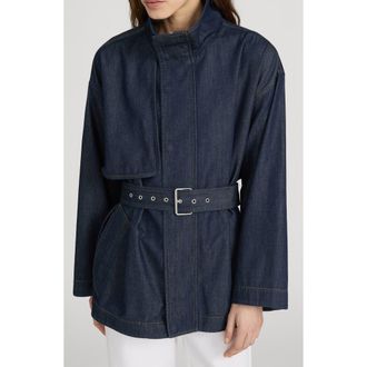 Frame Denim The Denim Short Field Trench in Rinse at Nordstrom, Size X-Small