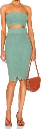 SER.O.YA Grace Midi Dress In Feldspar
