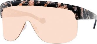 Loewe Ladies Brown Shield Sunglasses LW40034U 55S