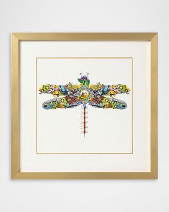 John-Richard Fantasy World Collection: Dragonfly Framed Giclee by Amy Shaw