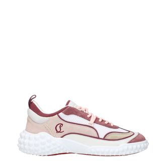Christian Louboutin Sneakers Mara Donna Camoscio Roze/Optisch Wit