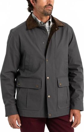 Duck Head Waxed Duck Canvas Jacket In Magnet Grey