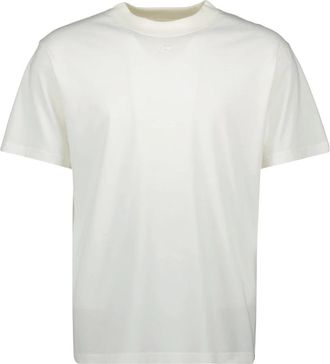Courr&egrave;ges Oversized T-Shirt - Heren - T-shirts - Wit - M - Katoen - Tops