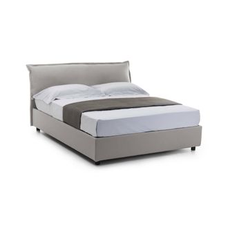 Talamo Italia Talamo Italia - Cama Matrimonial Clodovea, Cama Contenedor Con Funda Extra&iacute;ble Con Cabecero Tapizado Y Estructura De Cama, 100% Made In Italy, Con Col