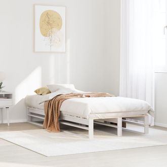 vidaXL Letto Senza Materasso Bianco 90x190 Cm In Legno Massello Pino - Vidaxl