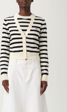 A.P.C. Maglia a girocollo in cotone a righe A. p.c