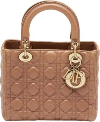 Dior Pre-owned Vintage Leren Handtas - Dames - Vintage Handtas - Roze - ONE Size - Leer - Vintage