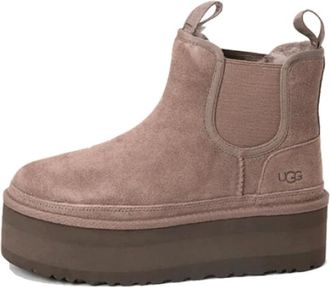 UGG Ugg, Schoenen, Dames, Bruin, 41 EU, Wol, Neumel Platform Chelsea Boot