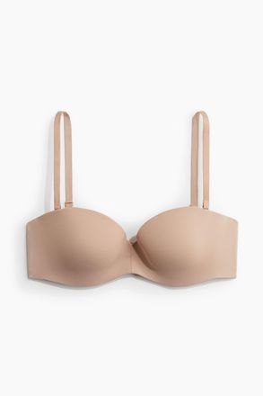 H&M Wattierter Balconette-BH aus Mikrofaser - Beige