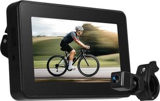No Brand C&aacute;mara De Marcha Atr&aacute;s Para Bicicleta Con Pantalla De 4,3 Pulgadas, Funci&oacute;n De Visi&oacute;n Nocturna, Soporte Ajustable Para Un &Aacute;ngulo Amplio De 150 Grados
