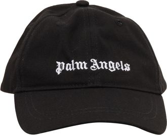 Palm Angels Logo Baseball Cap - unisex - Petten - Zwart - M - Katoen - Accessoires