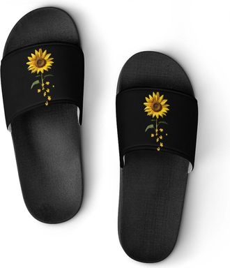 Generic Sunflower Awesome Unisex Beach Slippers & Pool Slides Anti-Slip House Shoes for Home Outdoor