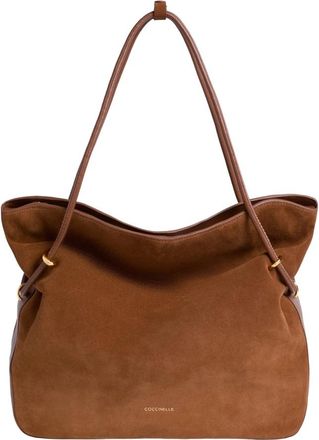 Coccinelle Thess Schoudertas - Dames - Shoppers - Bruin - ONE Size - Katoen - Tassen