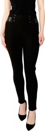 Frank Lyman Design Mid-Rise Skinny Knit Pant In Black