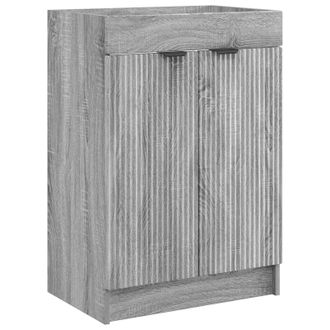 vidaXL Cabinet Debajo Del Fregadero Sonoma Gris 78,5 X 37,5 X 81 Cm Vidaxl