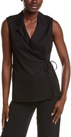 Anne Klein Notched Neck Wrap Top