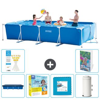 Intex Piscina Con Estructura Rectangular - 450x220x84 Cm - 7-piezas S102