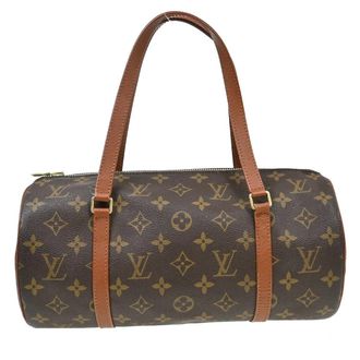 Louis Vuitton Papillon Monogram Canvas Brown Canvas Handbag (Pre-Owned)