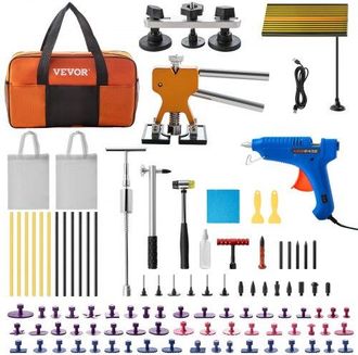 OEM 89 Stk. Auto Dellen Reparaturset Professionell, Paintless Ausbeulwerkzeug, Diy Repair Puller Kit Dent Removal Tool, Hagel Reparatur, Led Reflektierend